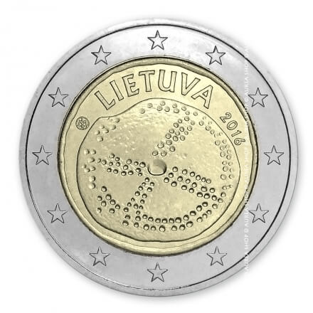 2 euro moneta • Lietuva 2016 • Baltų kultūra