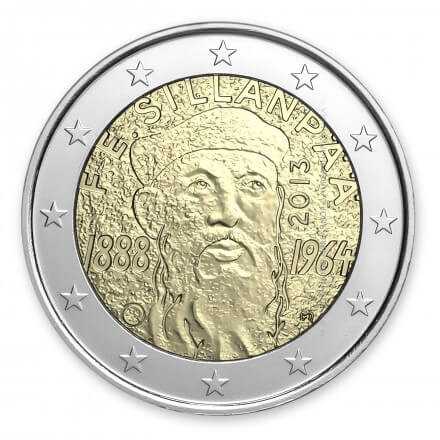 2 euro moneta • Suomija 2013 • Frans Eemil Sillanpää