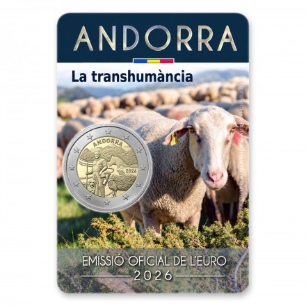 2 euro moneta • Andora 2026 • Kalnų ganyklos (La transhumància)