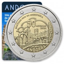 2 euro moneta • Andora 2026 • Naujoji Meritxell šventovė