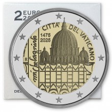 2 euro moneta • Vatikanas 2025 • Michelangelo • Proof