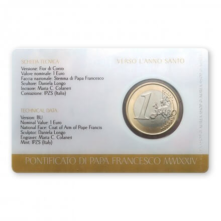 1 euro moneta • Vatikanas 2024 • N04 • Specialusis leidimas