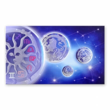 Sidabrinis medalis • Zodiako ženklai • Vandenis