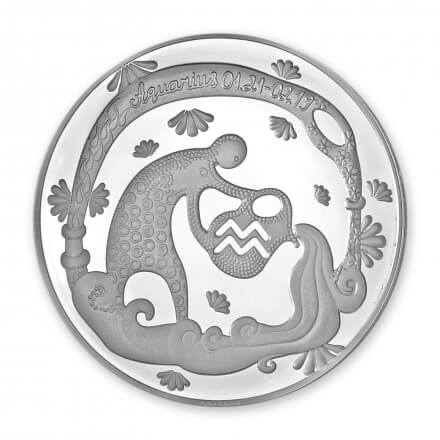 Sidabrinis medalis • Zodiako ženklai • Vandenis