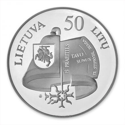Sidabrinė moneta • Vincas Kudirka • 1999